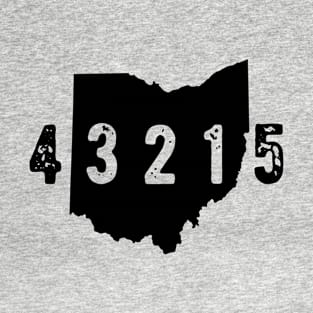 43215 Zip Code Ohio  Downtown Columbus T-Shirt